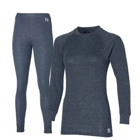 Heatkeeper Thermoset Dames Comfort - Thermoshirt + Thermo Legging - Antraciet Melange    