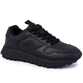 Klassieke sportschoenen heren Memory Foam Big Star KK174232 Zwart