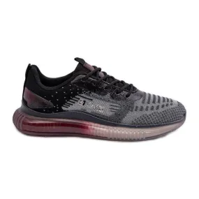 Sportschoenen heren HI-POLY-systeem Big Star NN174476 Zwart grijs